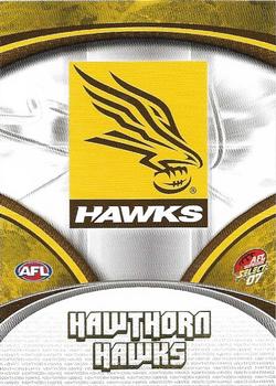 2007 Select AFL Supreme #88 Hawthorn Hawks Front